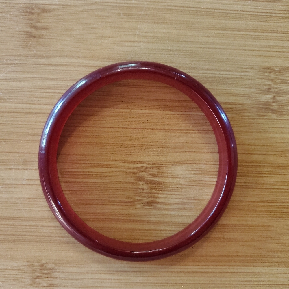 Vintage Moonglow Lucite Bangle Bracelet